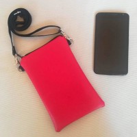 Bolso para teléfono de polipiel rojo Bolso para teléfono de polipiel rojo